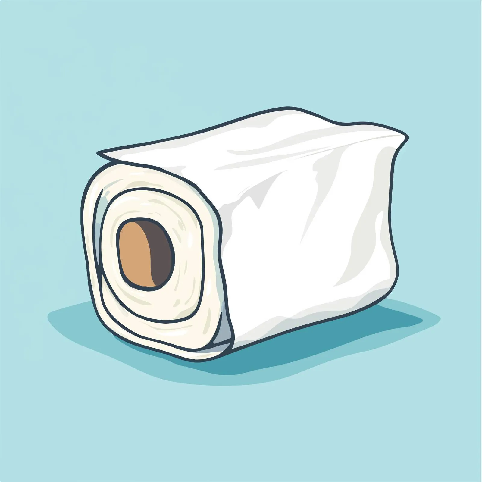 Tissue Paper Cartoon Vector Illustration on White Background — free download from Dotvec