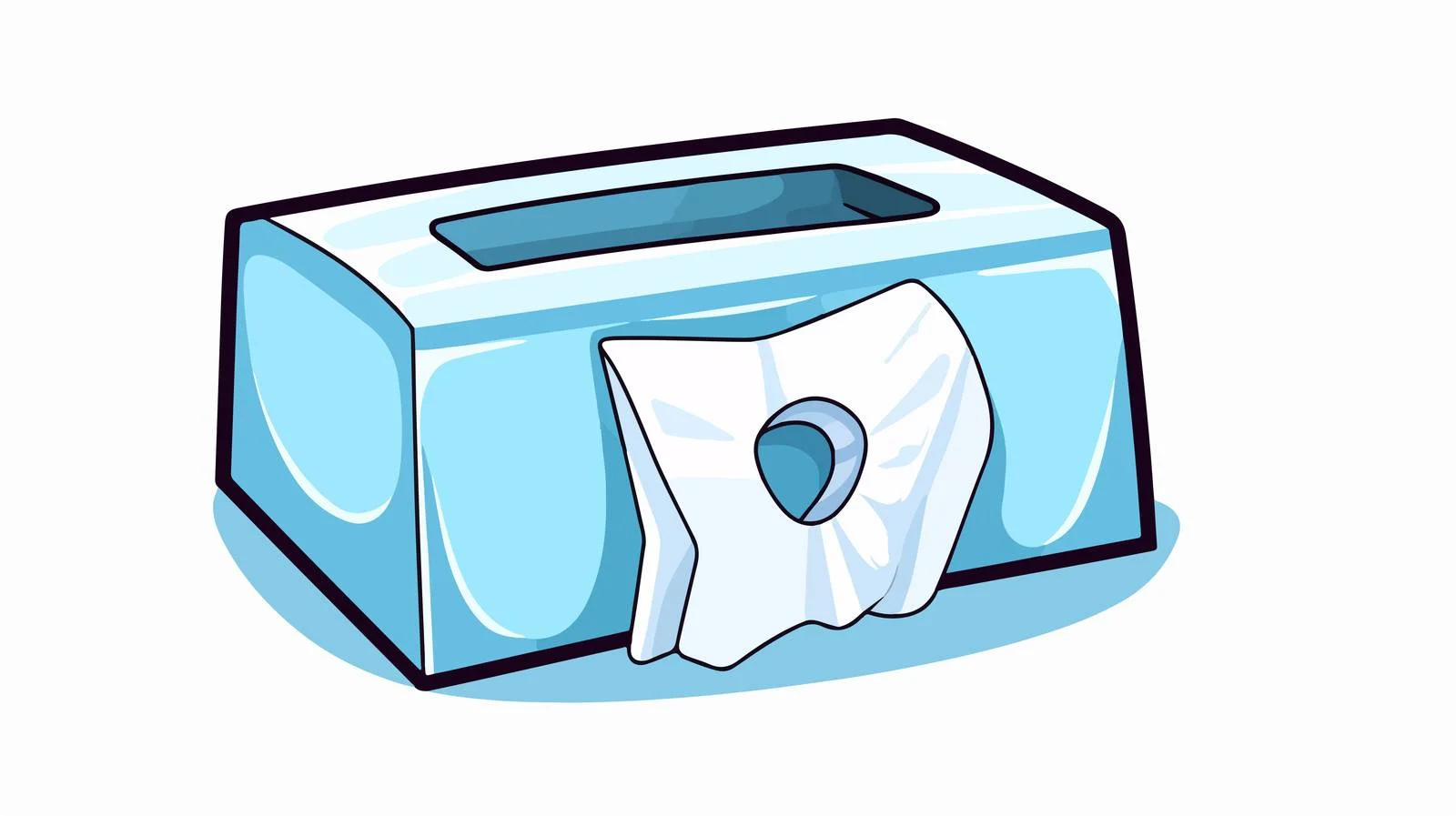 Wet Tissue Wiping Clean Vector Illustration — free download from Dotvec
