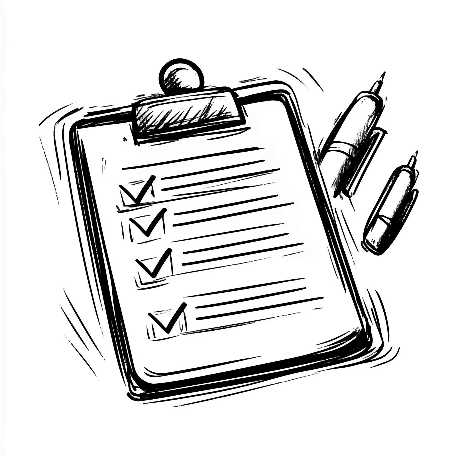 Black and White To-Do List Illustration — free download from Dotvec