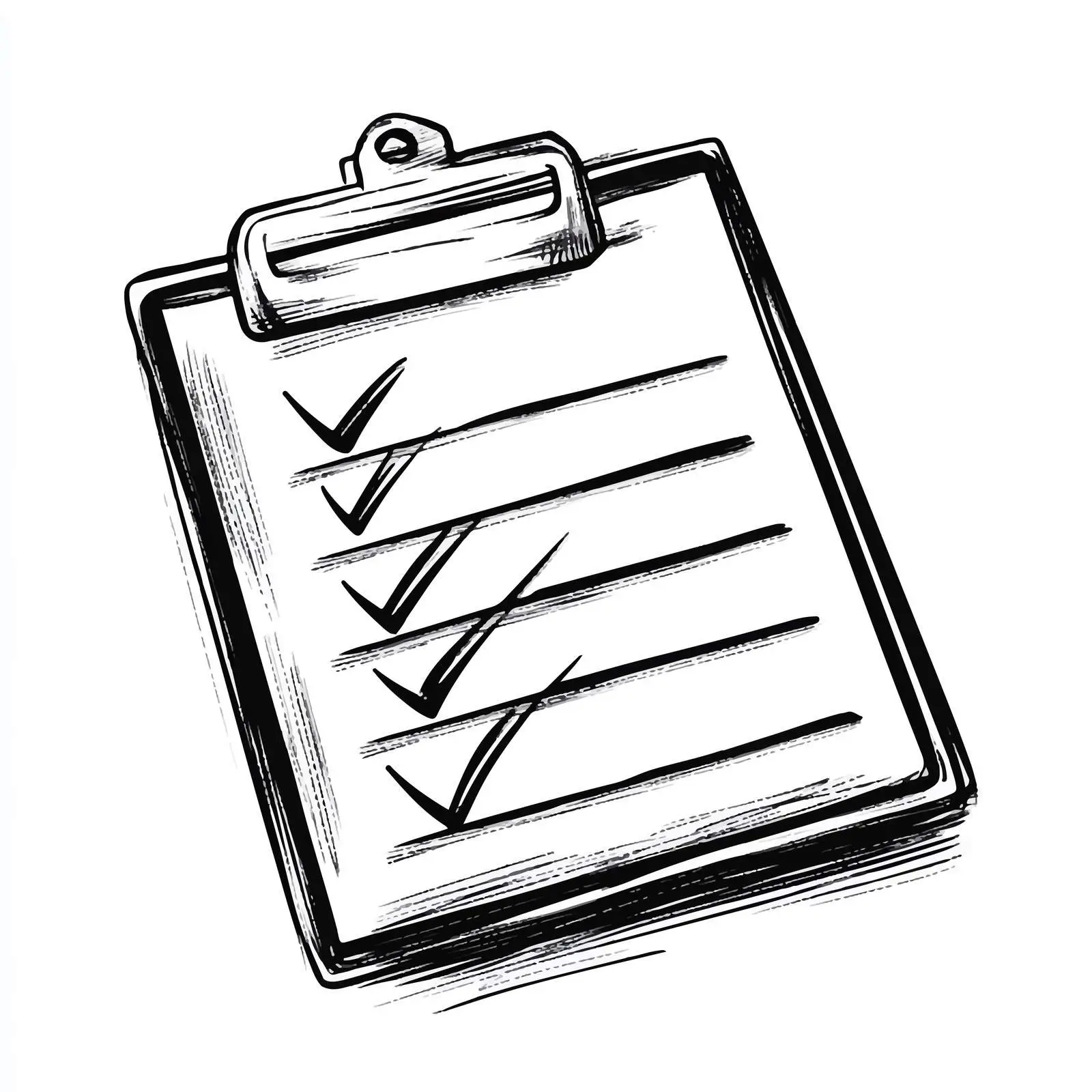 Black and White Cartoon To-Do List Vector — free download from Dotvec