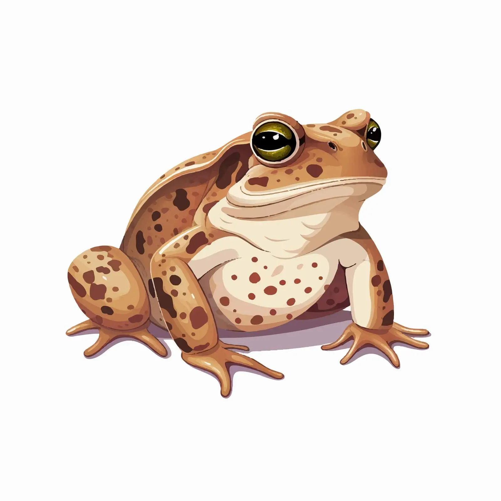 Top View Toad Vector Illustration on White Background — free download from Dotvec