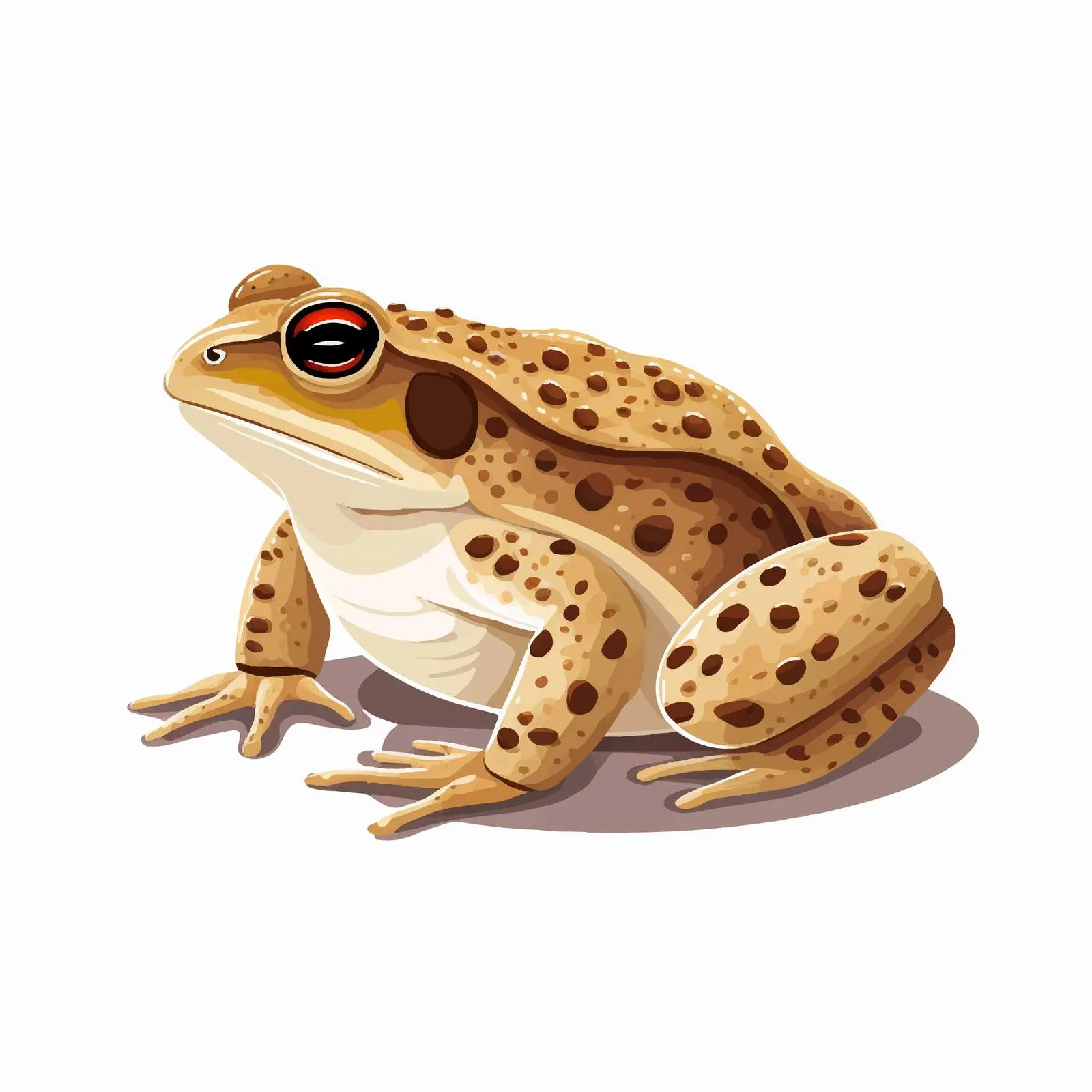 Top View Toad Vector Illustration on White Background — free download from Dotvec