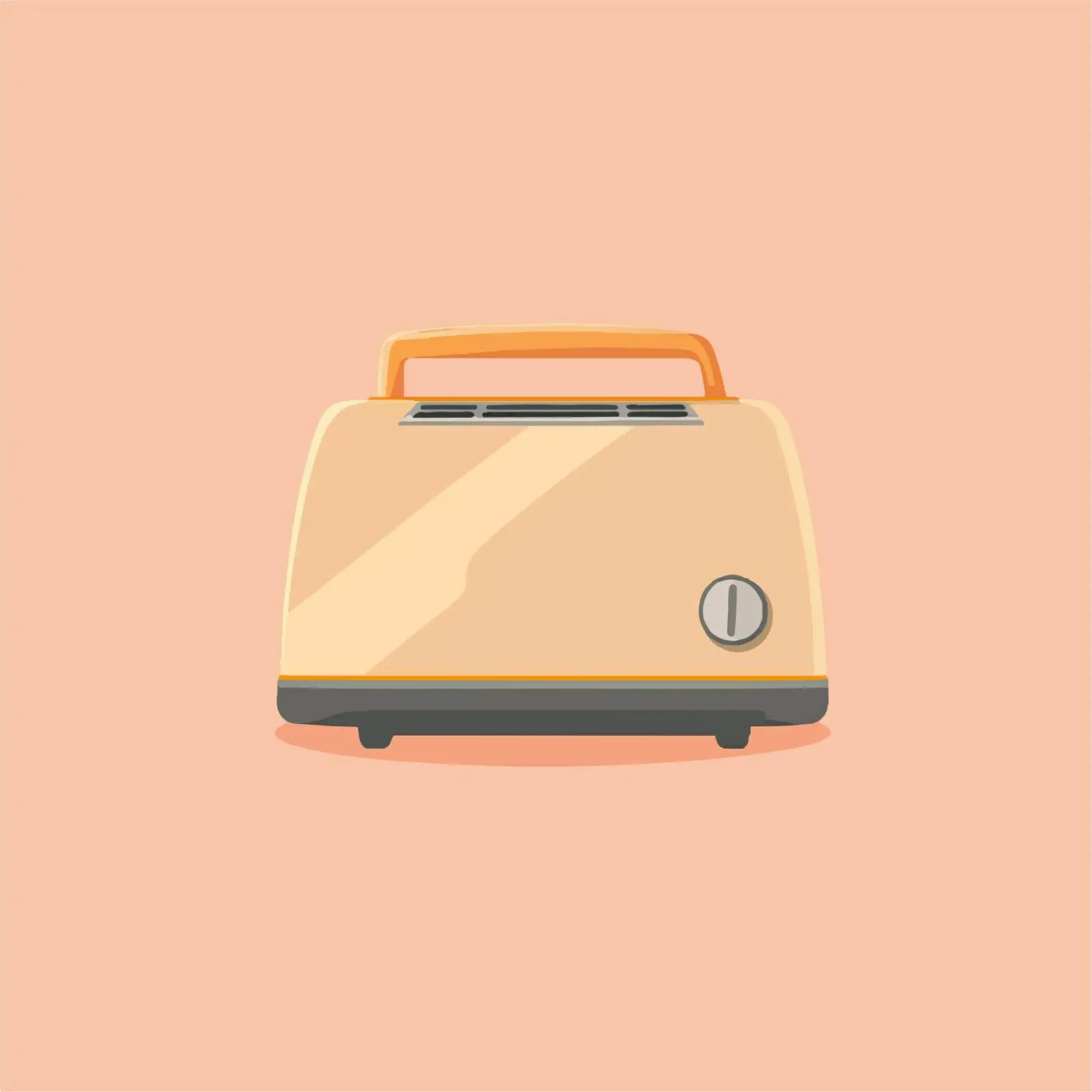 Flat Vector Illustration of a Toaster — free download from Dotvec