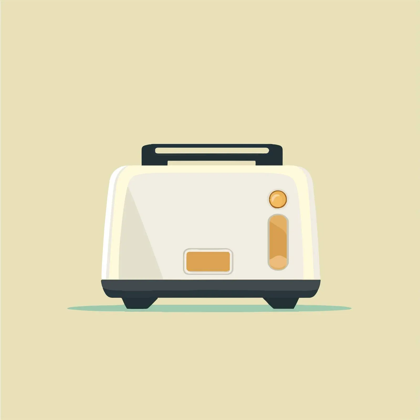 Flat Vector Illustration of a Toaster Appliance — free download from Dotvec