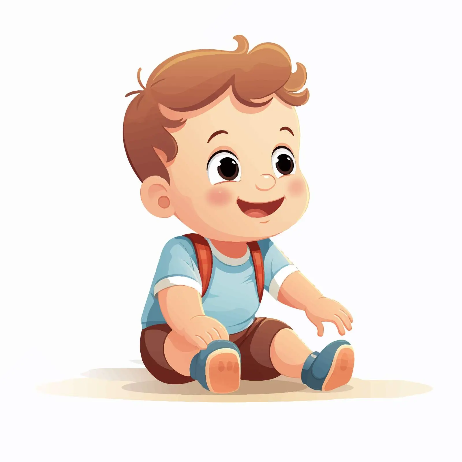 Happy Toddler Learning to Stand and Walk — free download from Dotvec