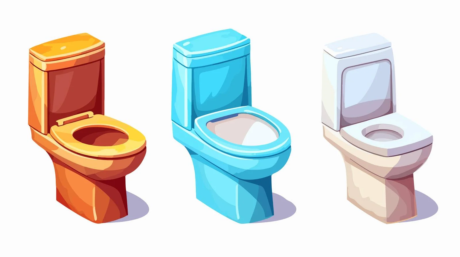 Investigation of High-Quality Cartoon Toilet — free download from Dotvec