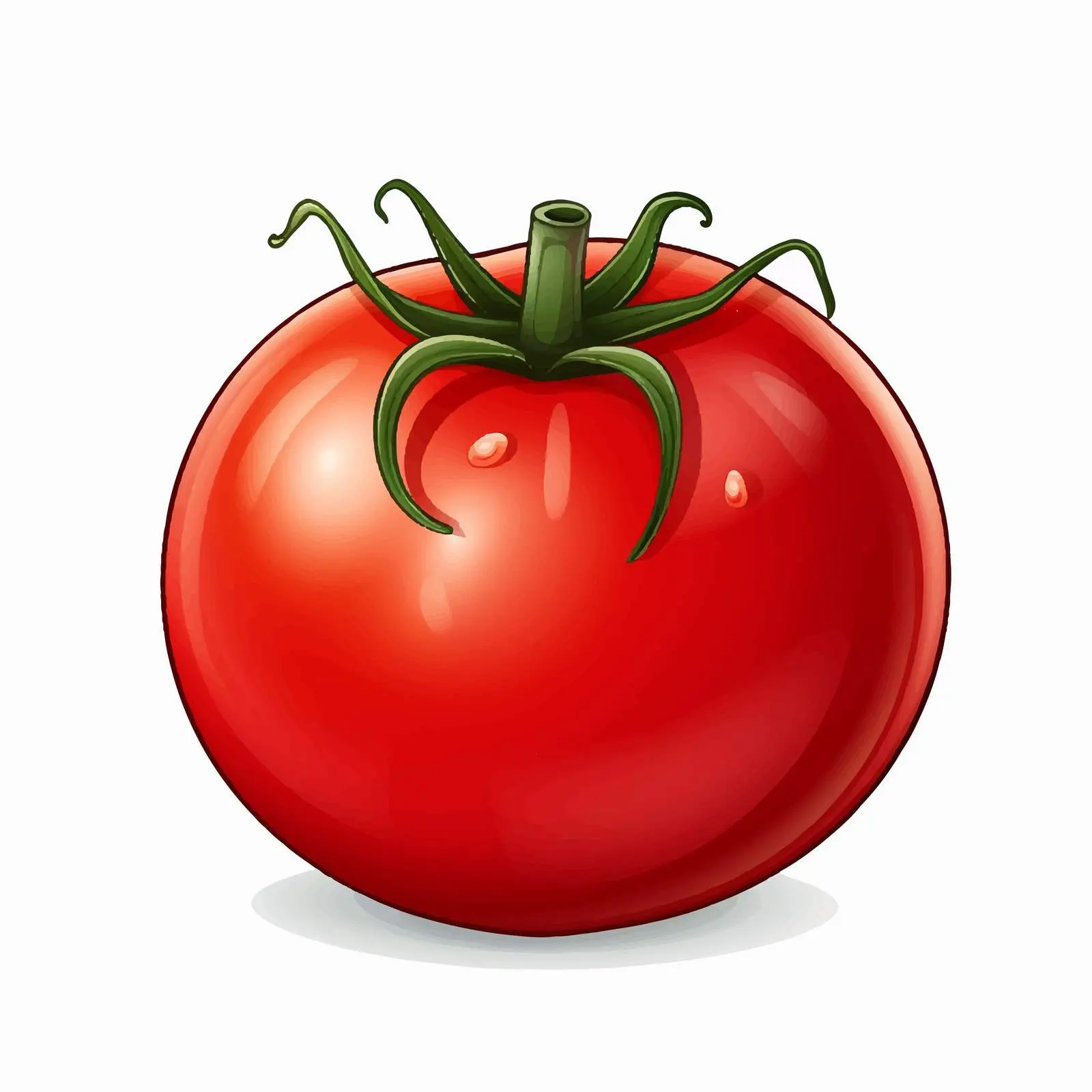 Fresh Cartoon Tomato Vegetable Vector Illustration — free download from Dotvec