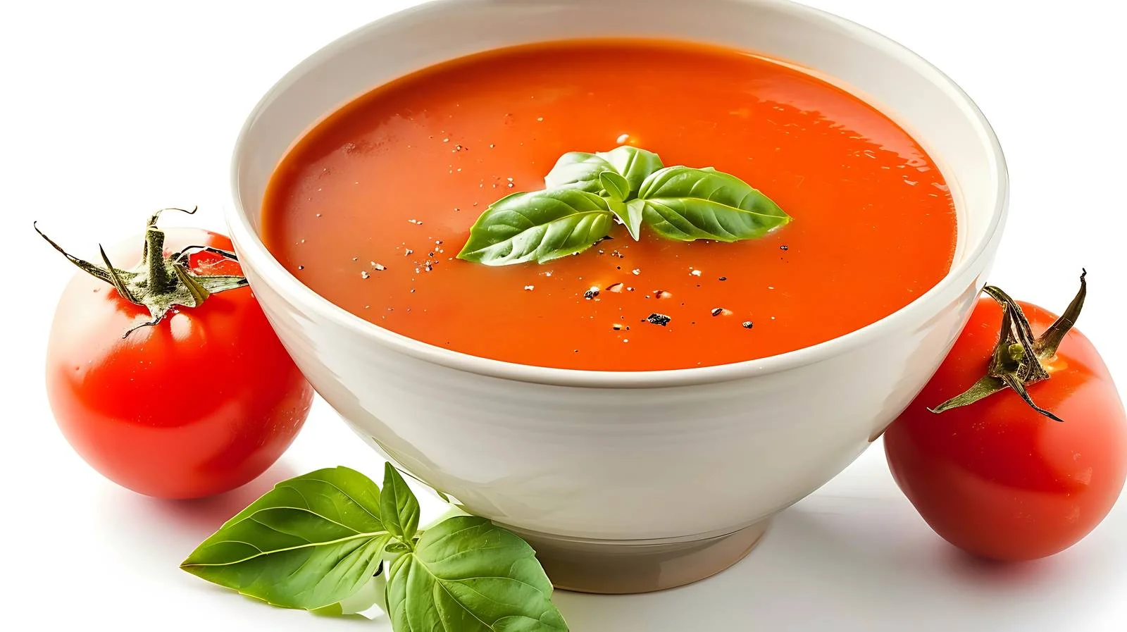 Classic Tomato Soup on White Background — free download from Dotvec