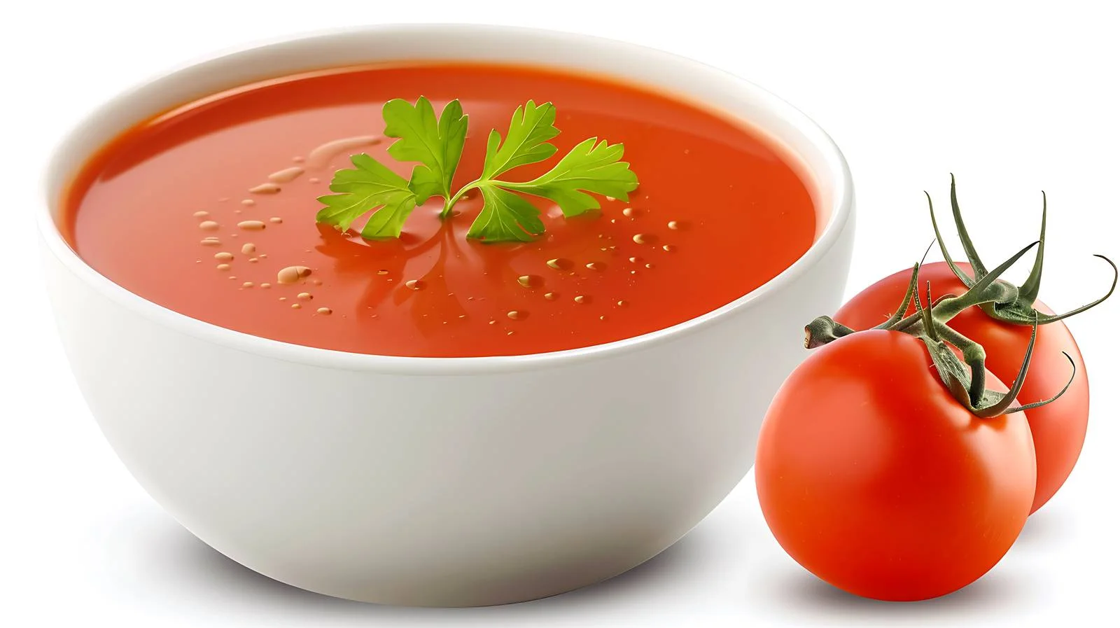 Savory Tomato Soup on White Background — free download from Dotvec