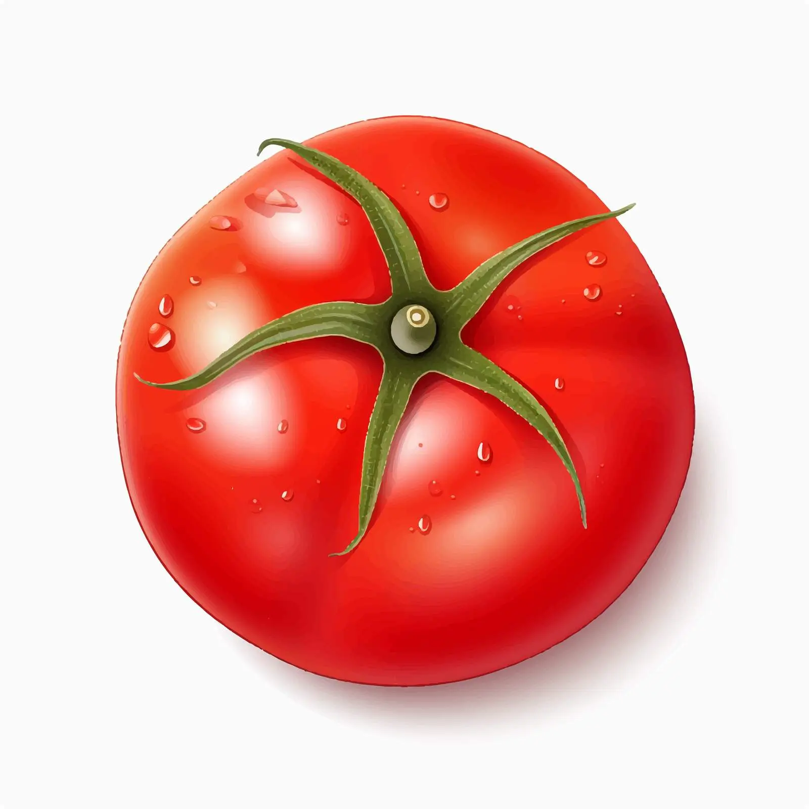 Top View Tomato Vector Illustration — free download from Dotvec