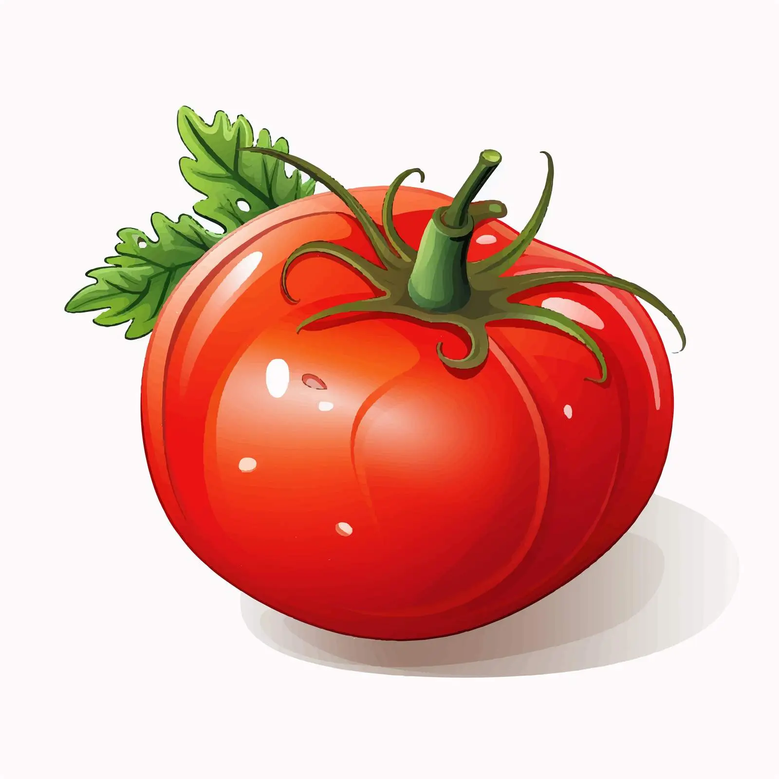 Tomato Vector Illustration on White Background — free download from Dotvec