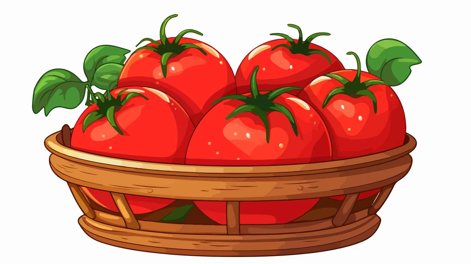 Fresh Tomato Basket — free download from Dotvec