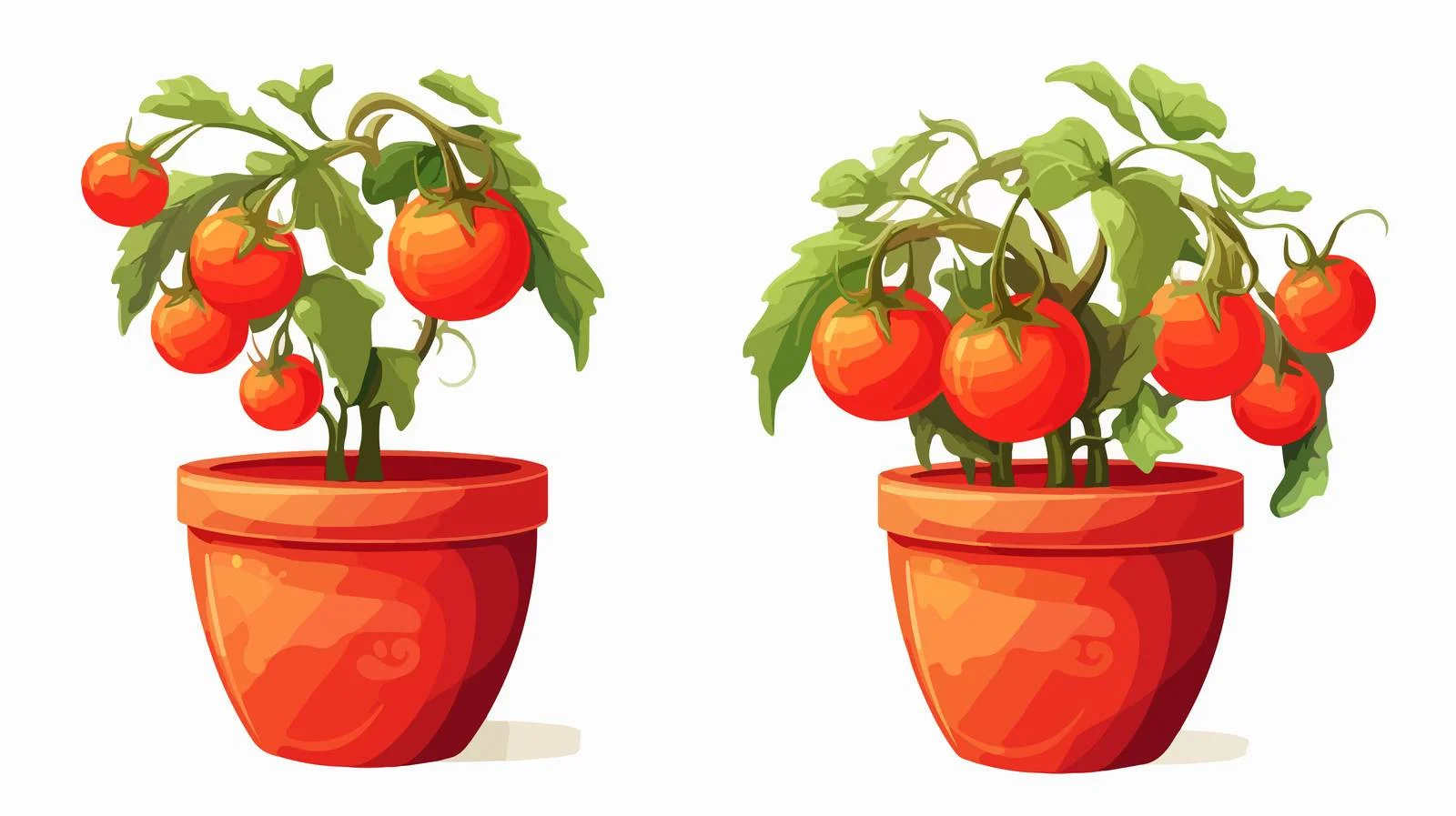 Quality Tomato Plant Pot Design — free download from Dotvec