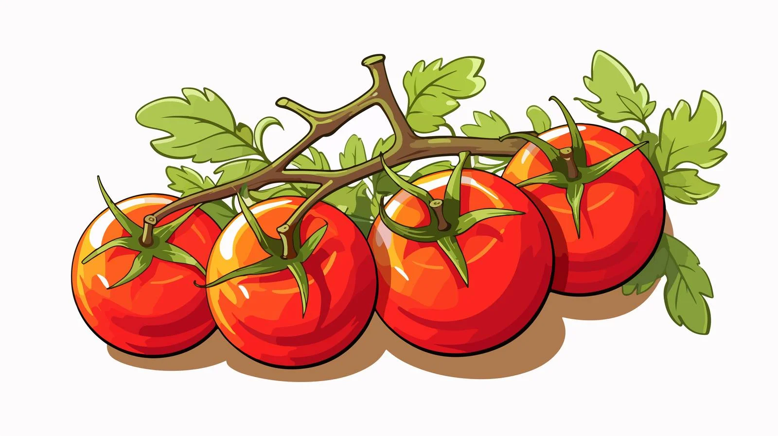 Tomato Vine Stock Illustration — free download from Dotvec