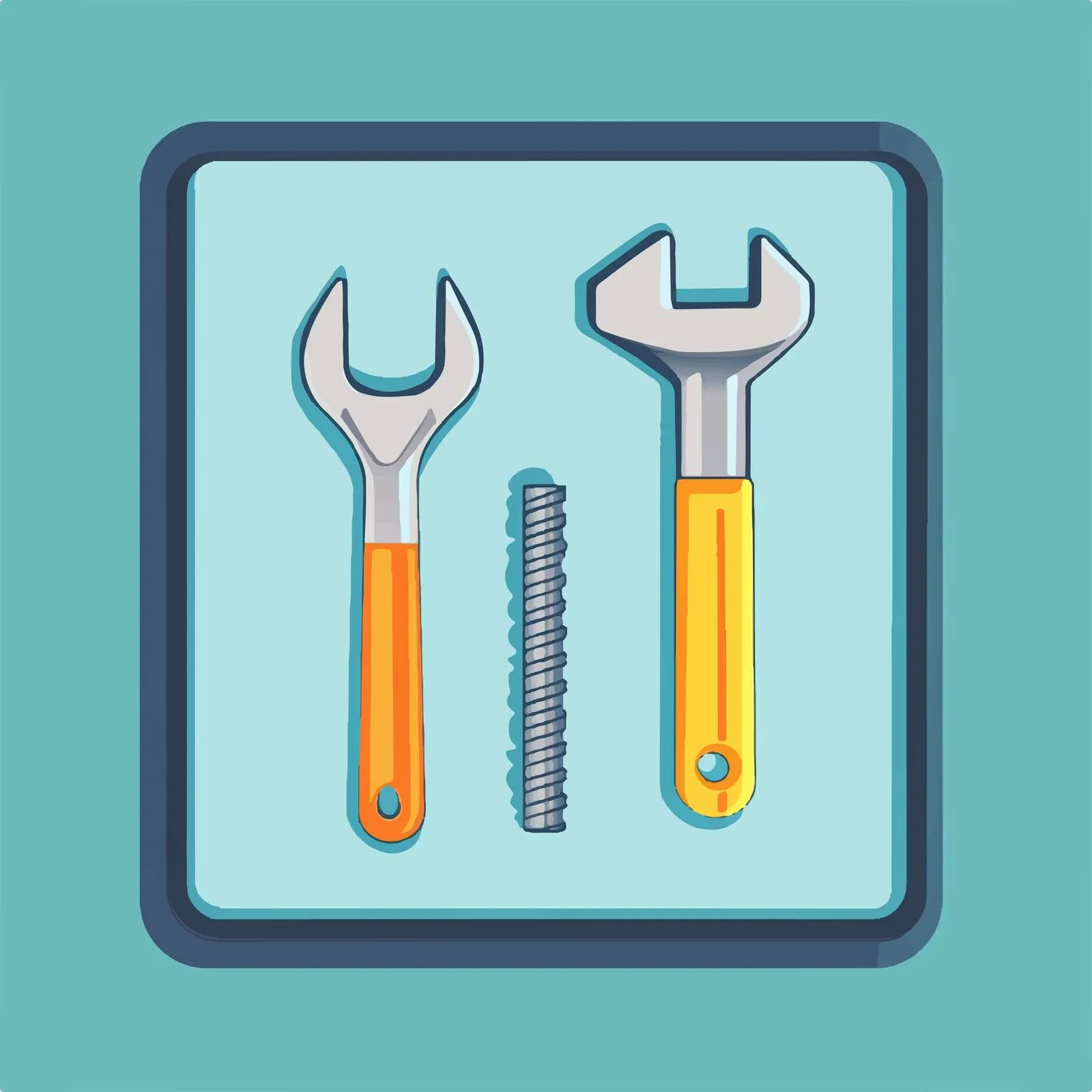 Wrench and Screwdriver Tool Icon Design – free screwdriver image from Dotvec