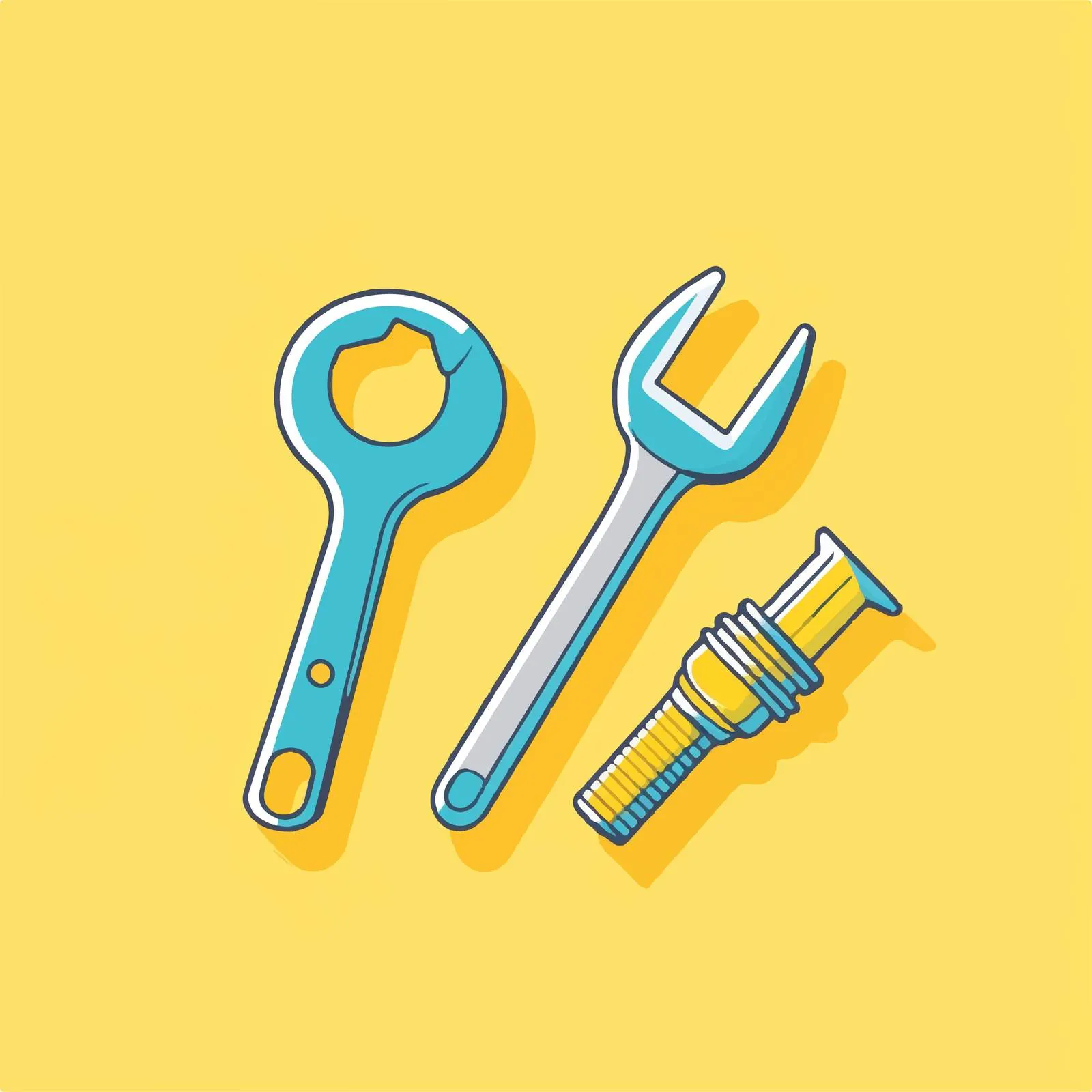Wrench and Screwdriver Icon Vector Design – free screwdriver image from Dotvec
