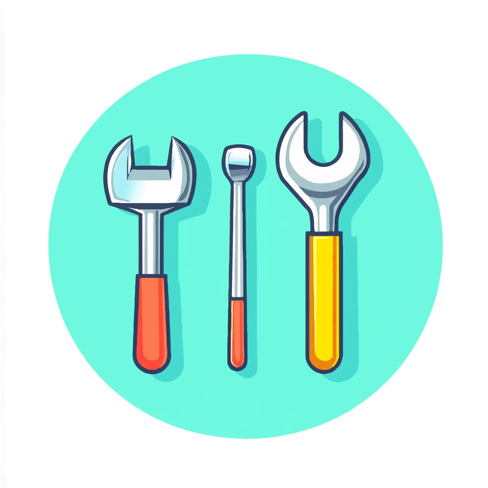 Wrench and Screwdriver Icon Vector Design – free screwdriver image from Dotvec