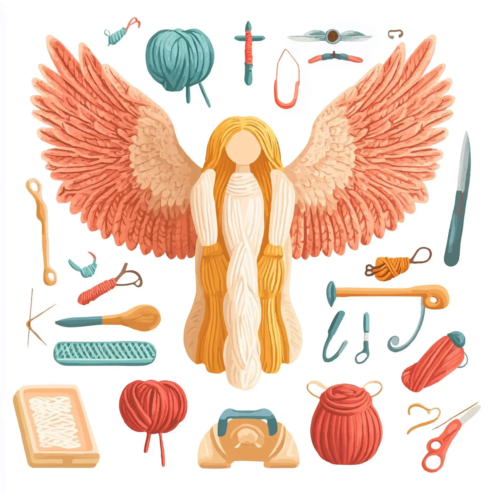 Essential Knitting Tools For Crafting Projects — free download from Dotvec