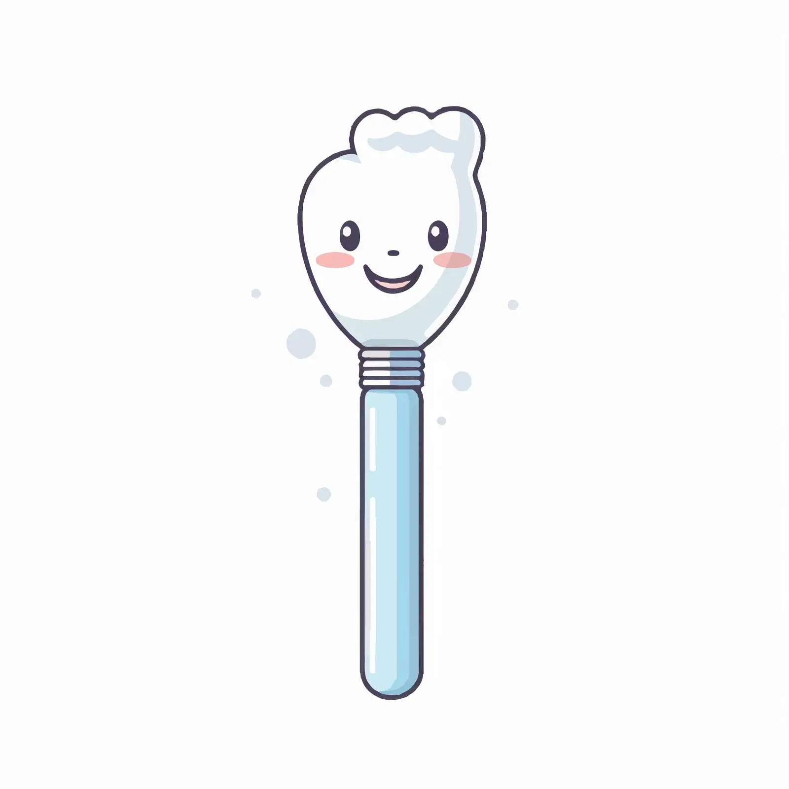 Cartoon Toothbrush Line Vector Illustration — free download from Dotvec
