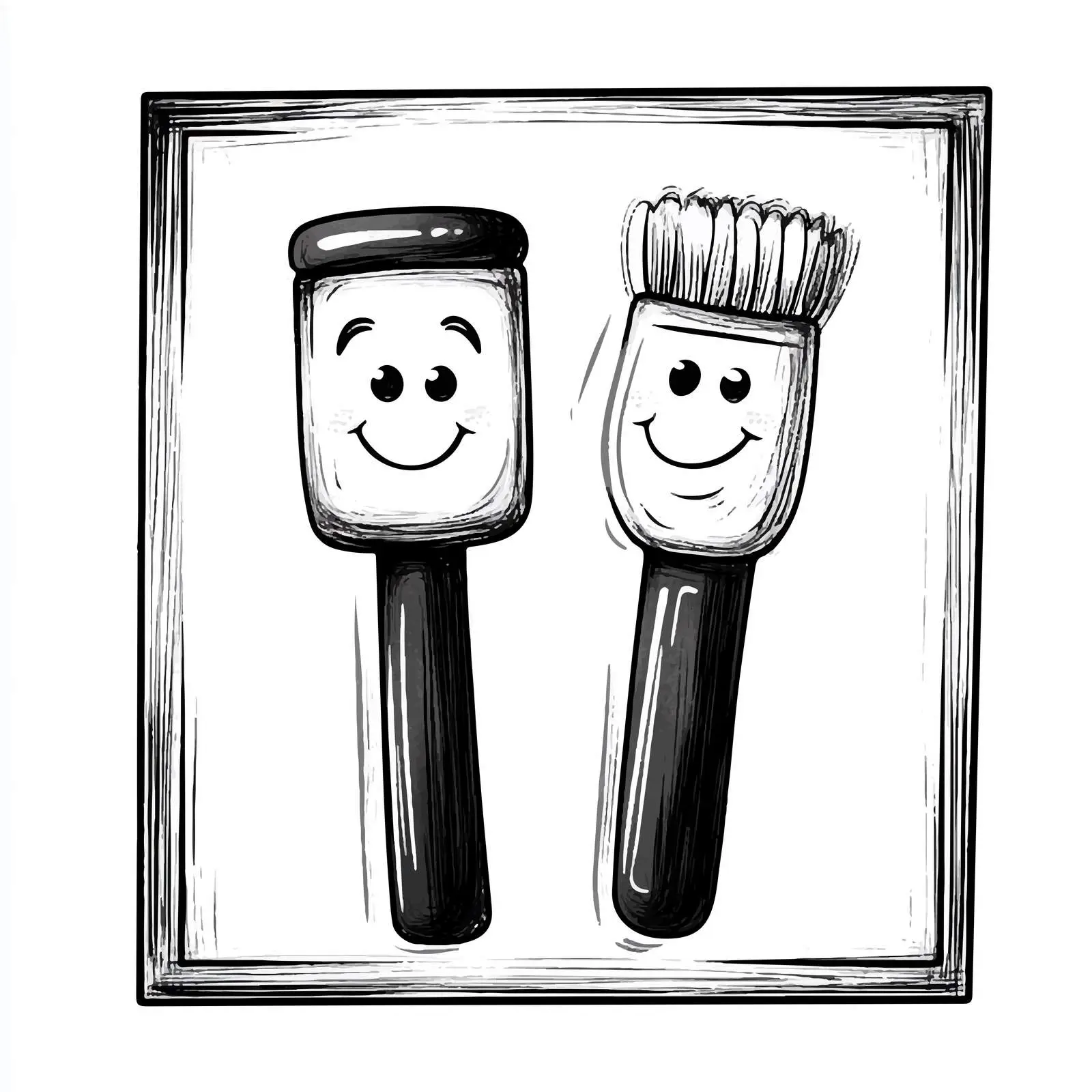 Cartoon Toothbrush and Toothpaste Vector Illustration — free download from Dotvec