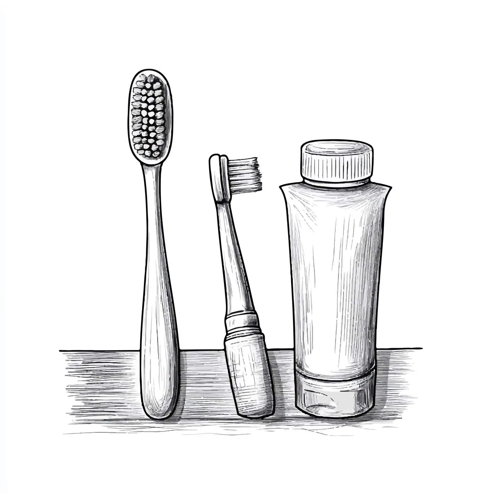 Cartoon Toothbrush and Toothpaste Vector Illustration — free download from Dotvec