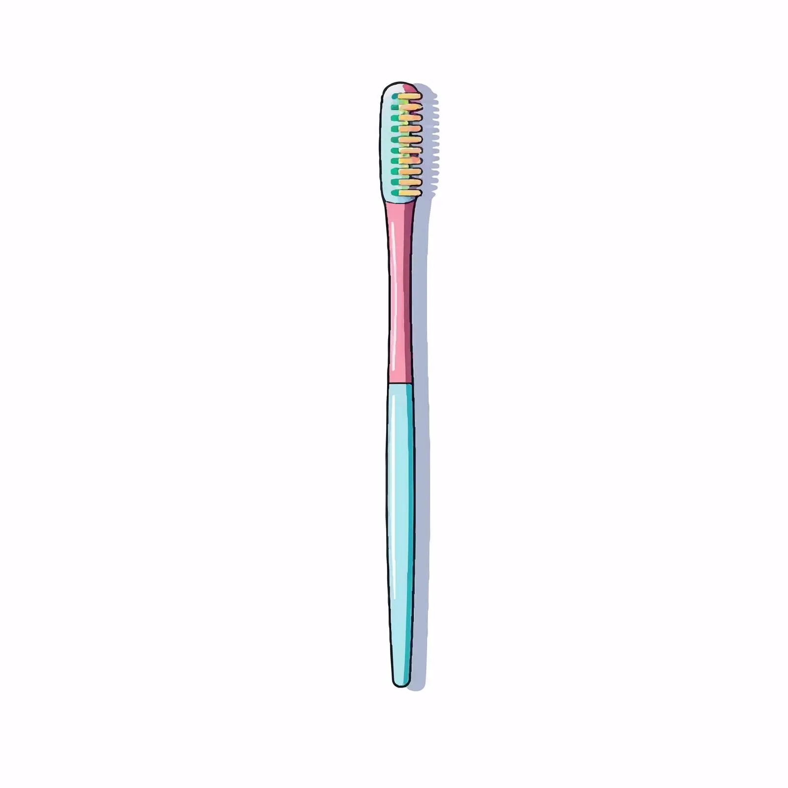 Cartoon Toothbrush Vector Illustration — free download from Dotvec