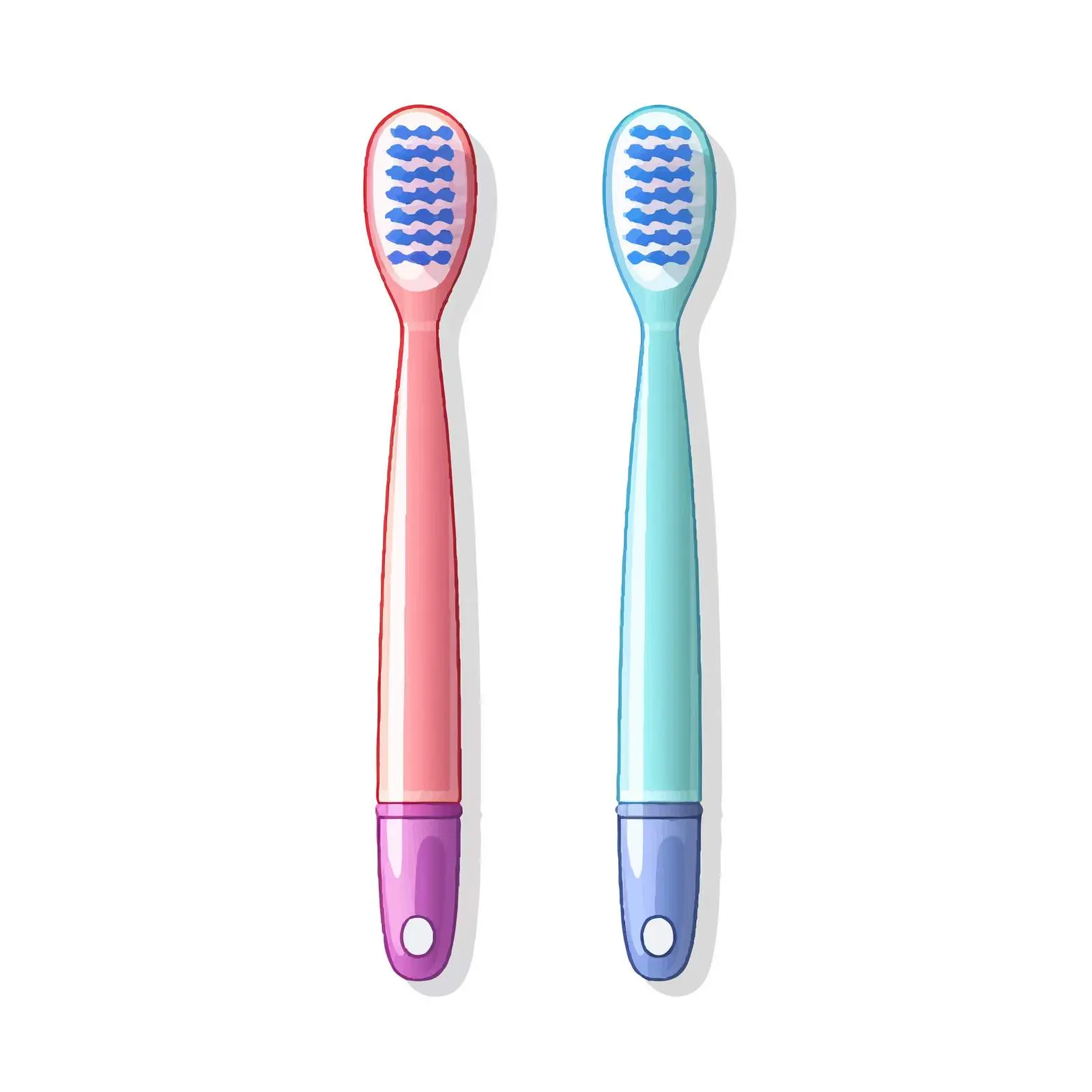 Vector Toothbrush Illustration on White Background — free download from Dotvec