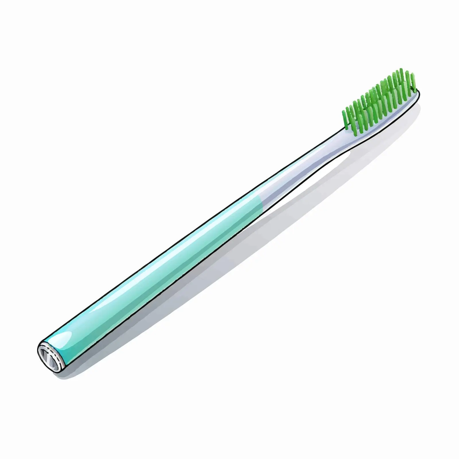 Toothbrush Illustration on White Background — free download from Dotvec