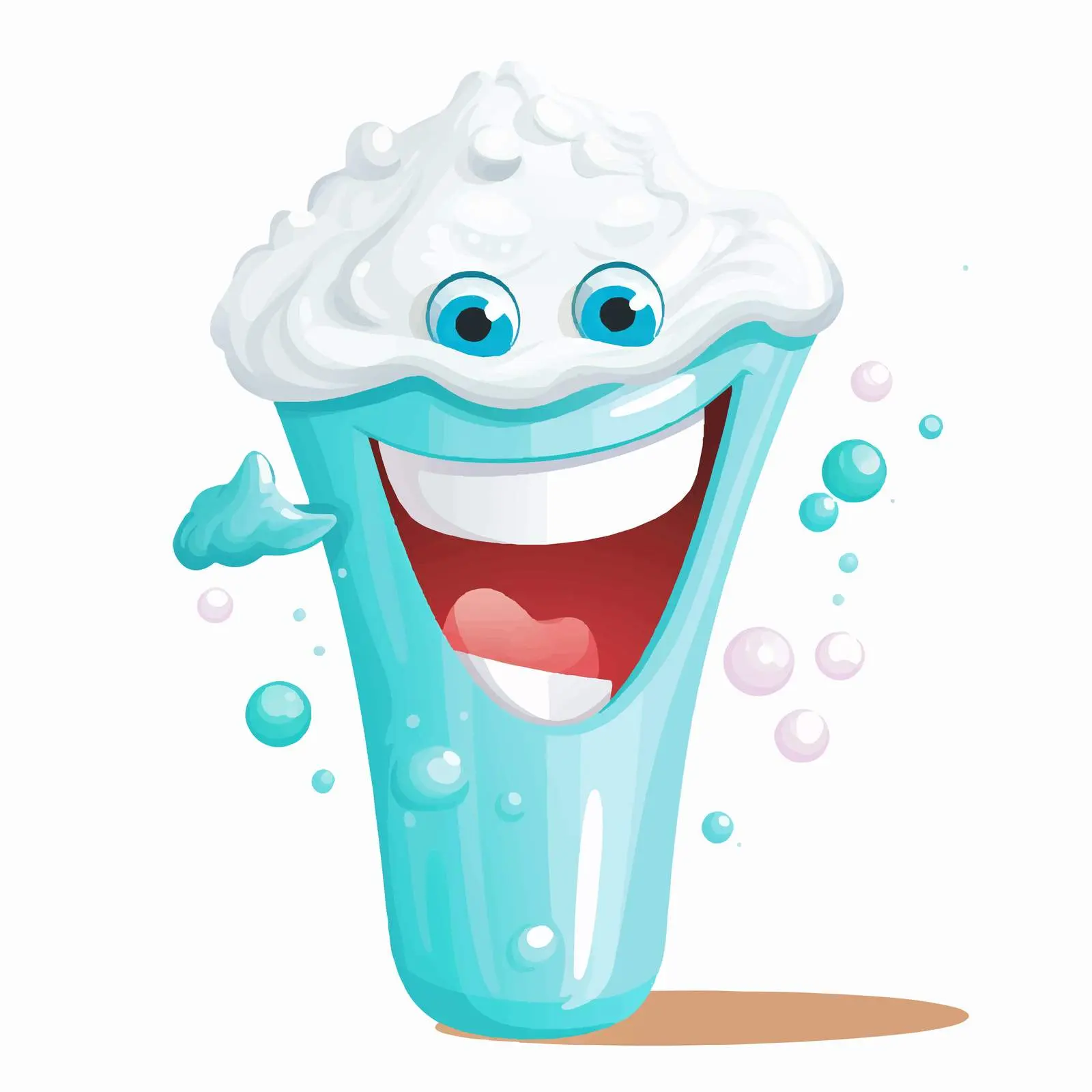 Fun Cartoon Toothpaste Vector Illustration — free download from Dotvec