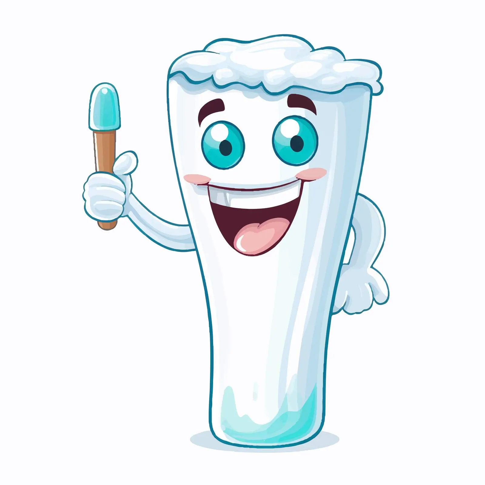 Cartoon Toothpaste Vector Illustration for Dental Care — free download from Dotvec