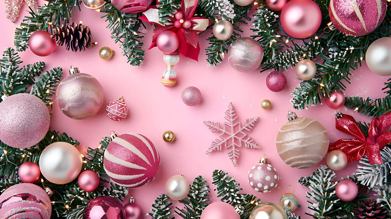 Festive Baubles and Ribbons Display – free colorful balls image from Dotvec