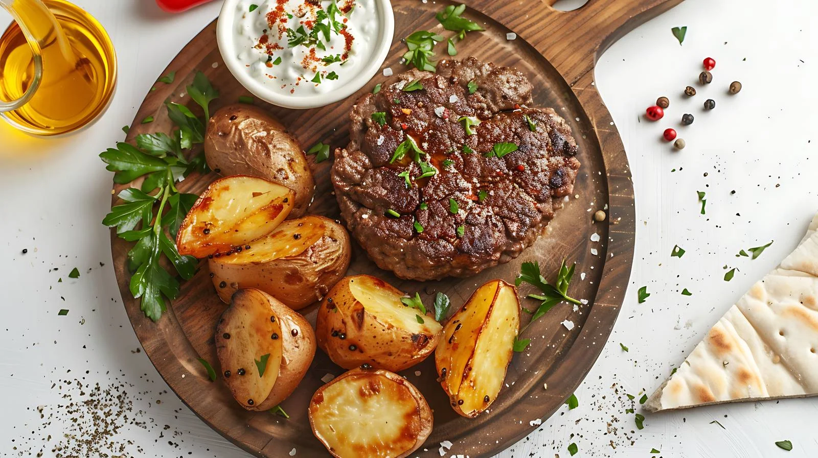 Top view beef patty minced meat — free download from Dotvec