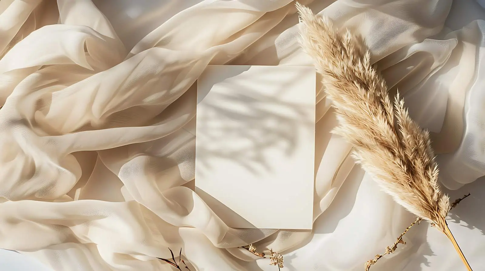 Blank Paper Sheet Cards Mockup Above View — free download from Dotvec