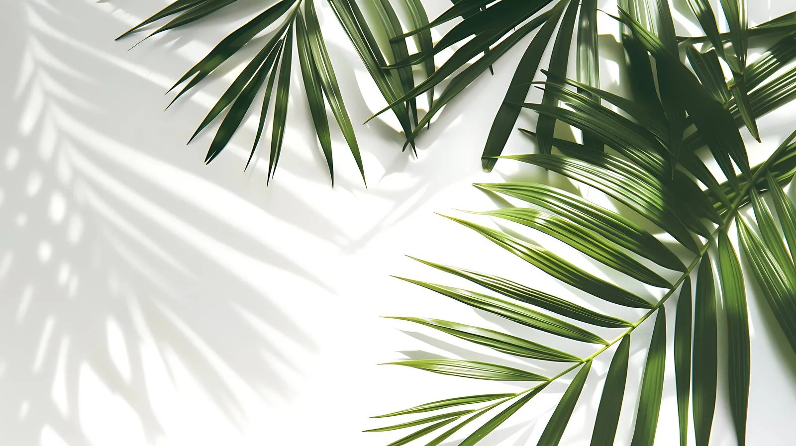 Tropical Leaf Shadow on White Background — free download from Dotvec