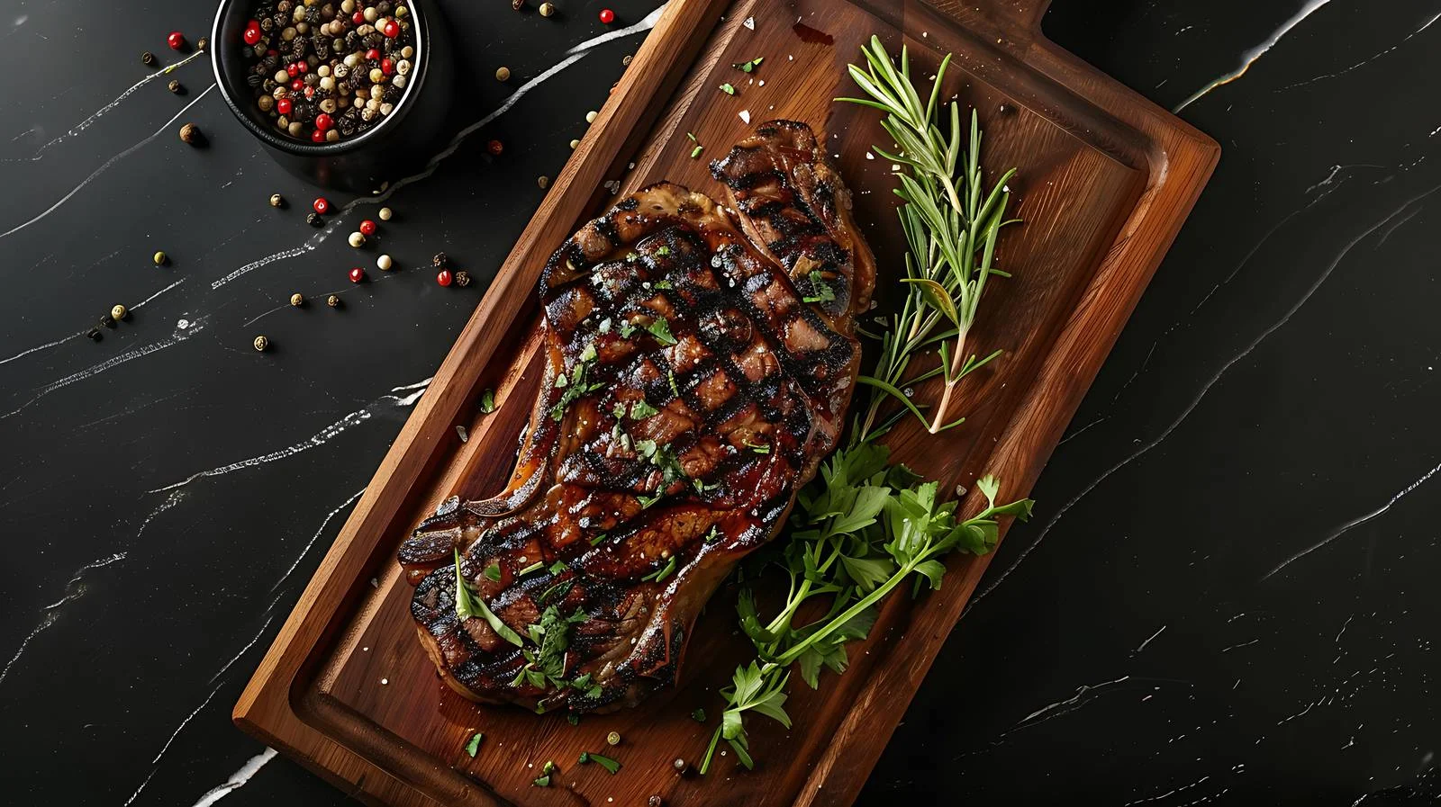 Succulent Rib Eye Steak Platter — free download from Dotvec