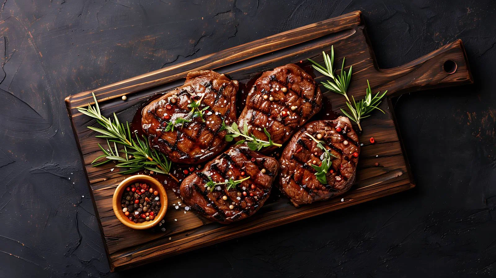 Savory Grilled Rib-Eye Steak Presentation — free download from Dotvec