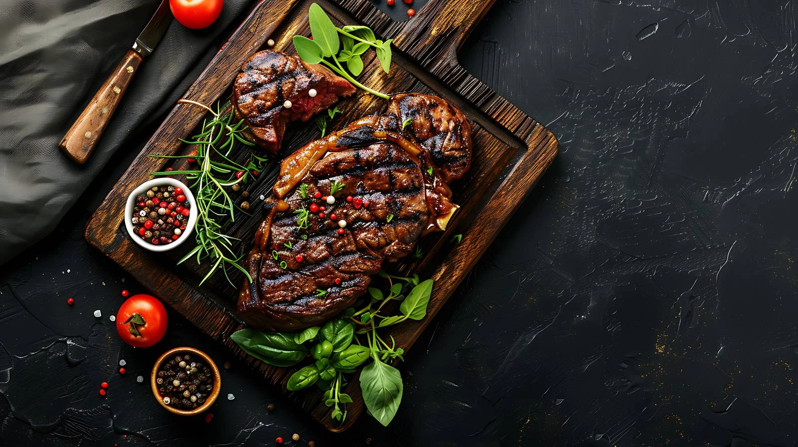 Grilled Black Angus Rib Eye Steak — free download from Dotvec