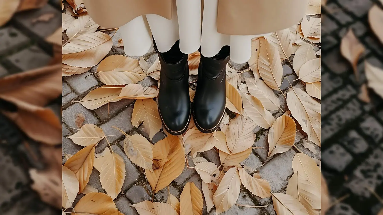 Stylish Woman in Black Boots and White Dress — free download from Dotvec