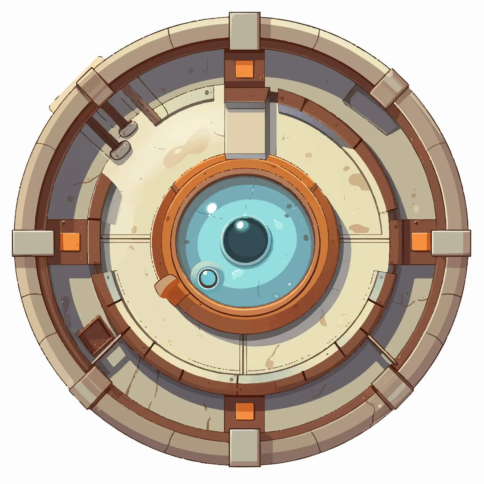 Top View Cartoon Vector Illustration Isolated — free download from Dotvec