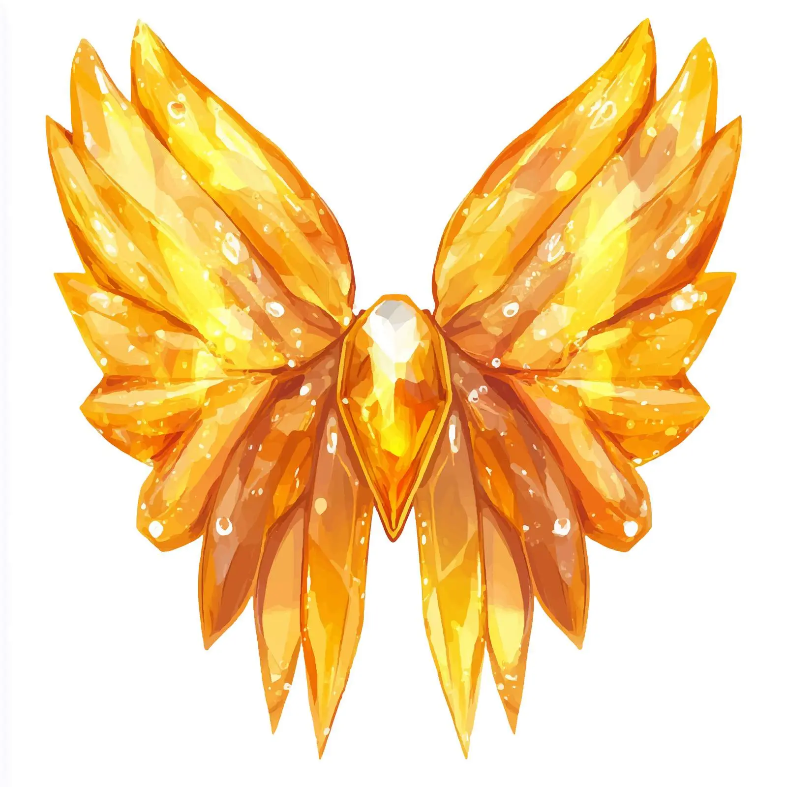 Topaz Drops Vector Art in Wide Angle Composition — free download from Dotvec