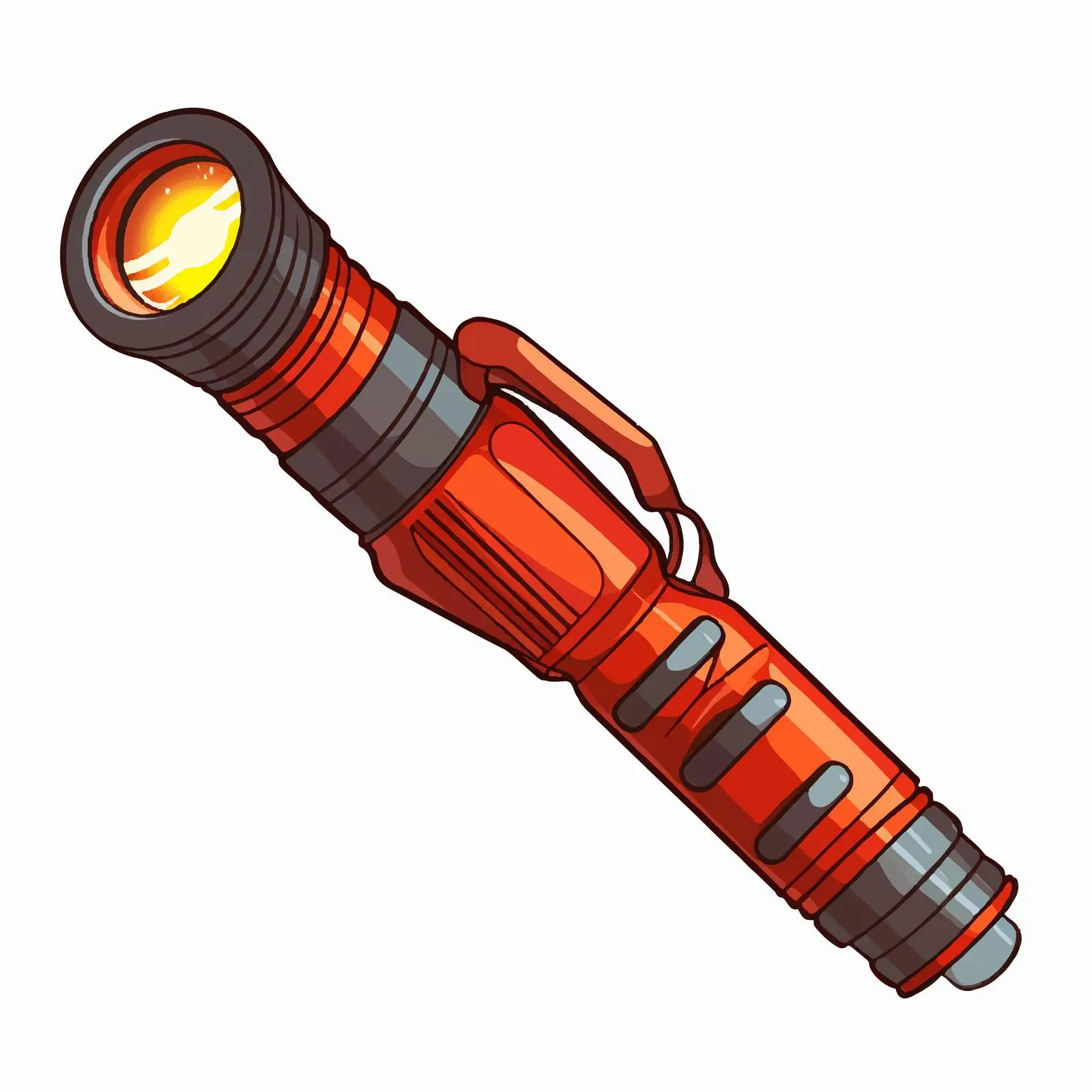 Torch and Flashlight Illustration on White Background — free download from Dotvec