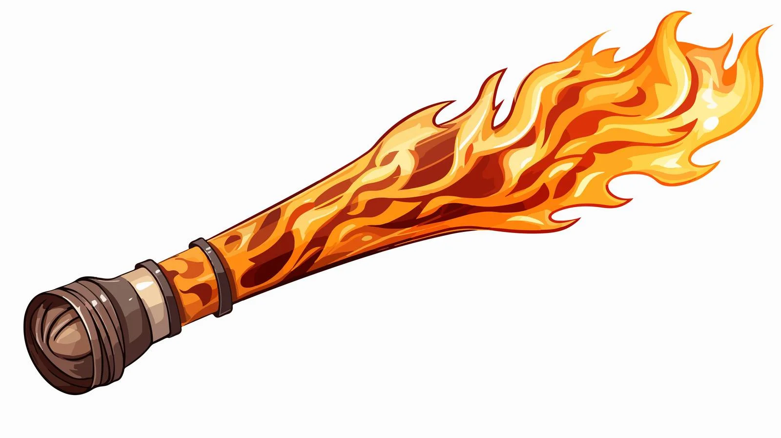 Cartoon Torch Vector Illustration — free download from Dotvec