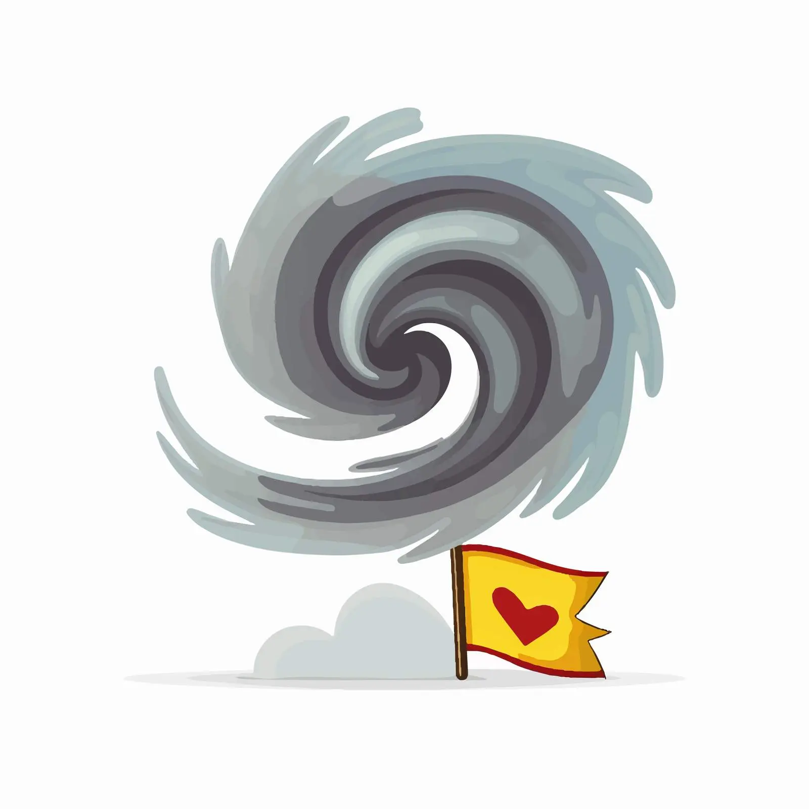 Tornado Warning Sign Vector Illustration – free tornado image from Dotvec