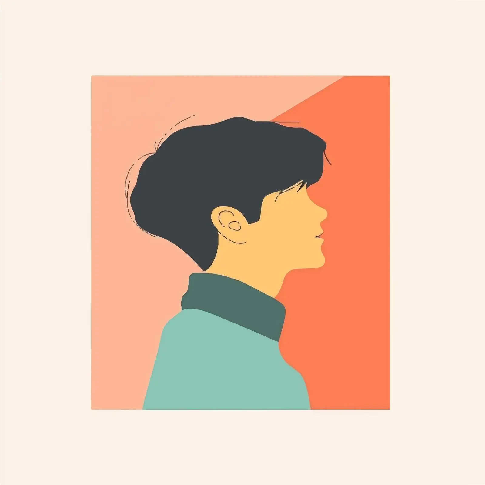 Flat Vector Illustration of Boy with Tourette Syndrome — free download from Dotvec