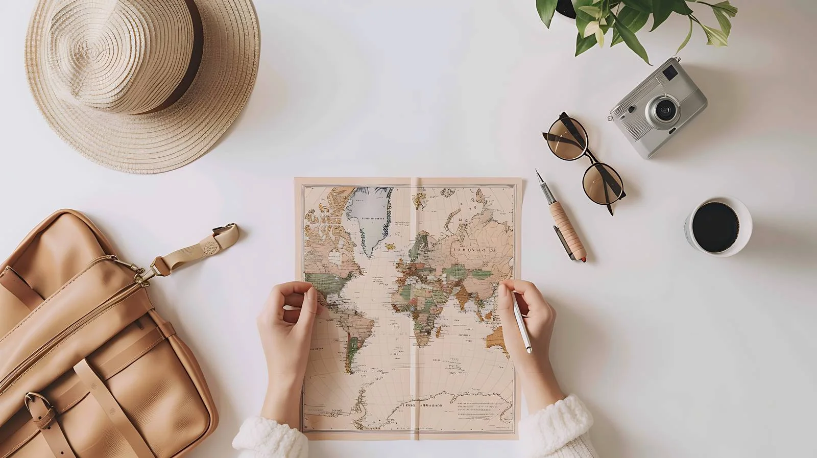 Tourist Vacation Planning with Travel Map — free download from Dotvec