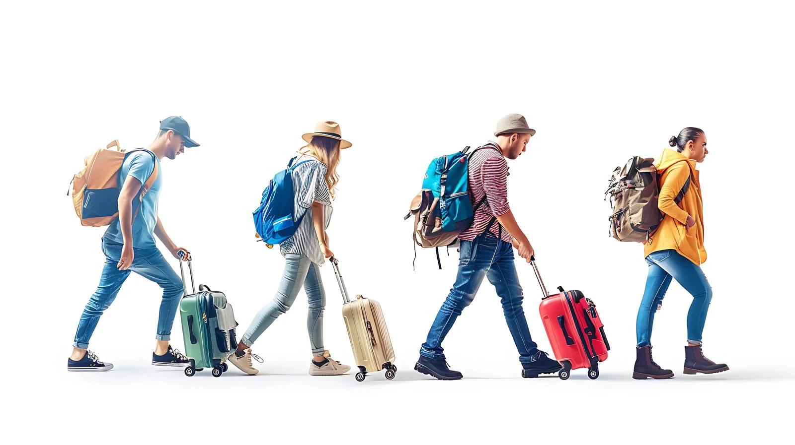 Tourists Seek Accommodation on Foot — free download from Dotvec