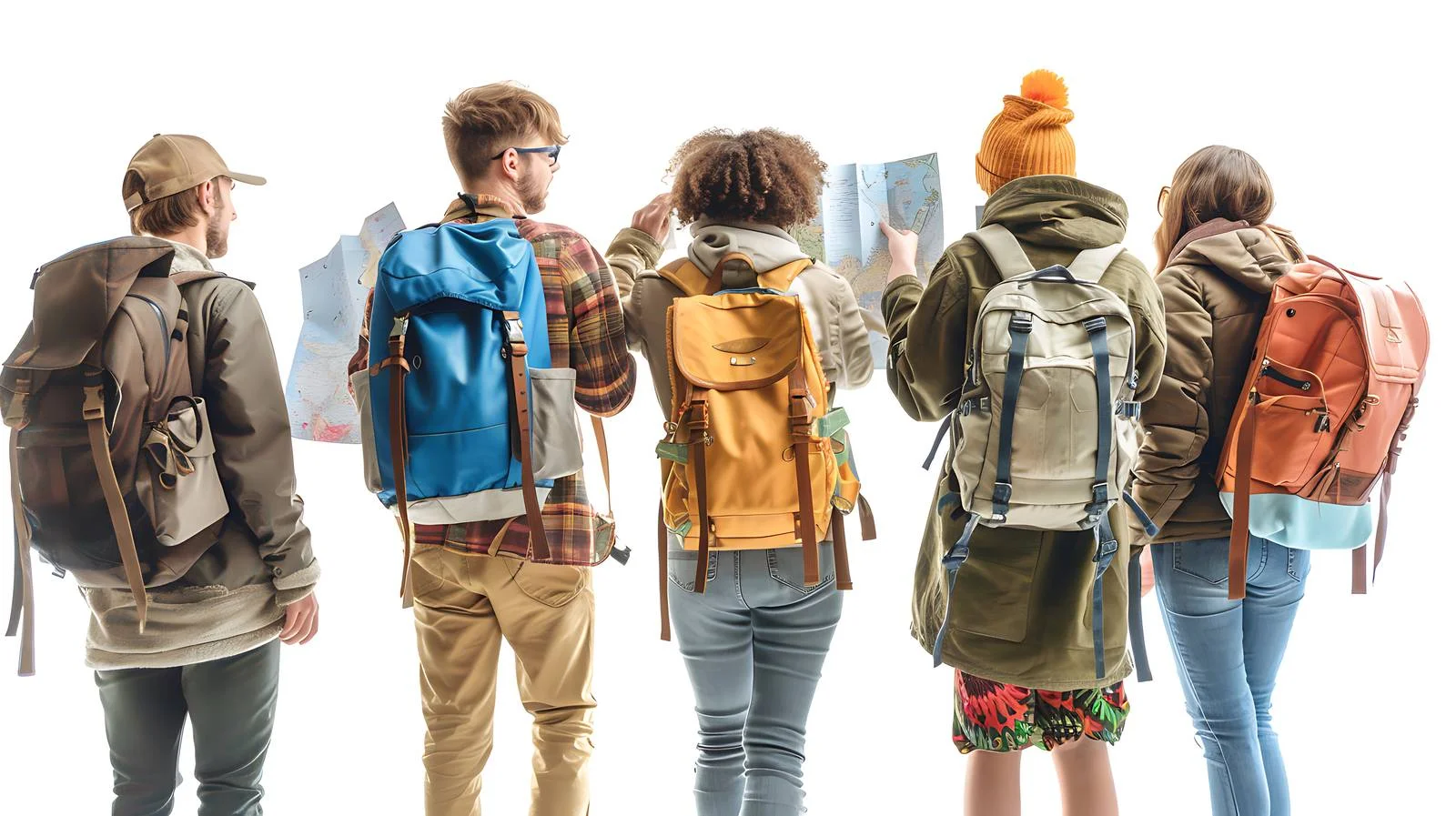 Exploring Tourists with Maps and Hitchhiking — free download from Dotvec