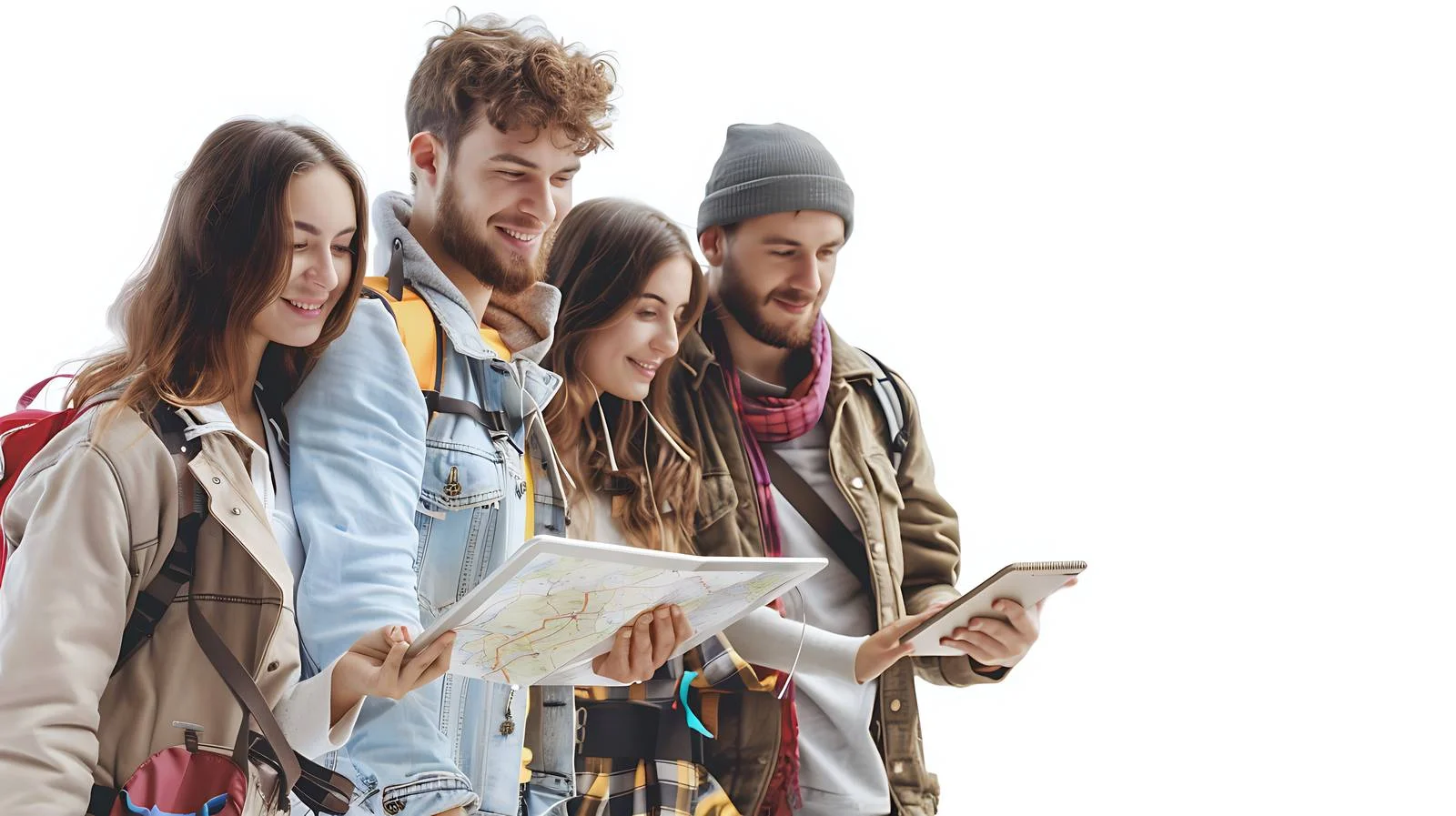 Tourists Search Map for Attractions — free download from Dotvec