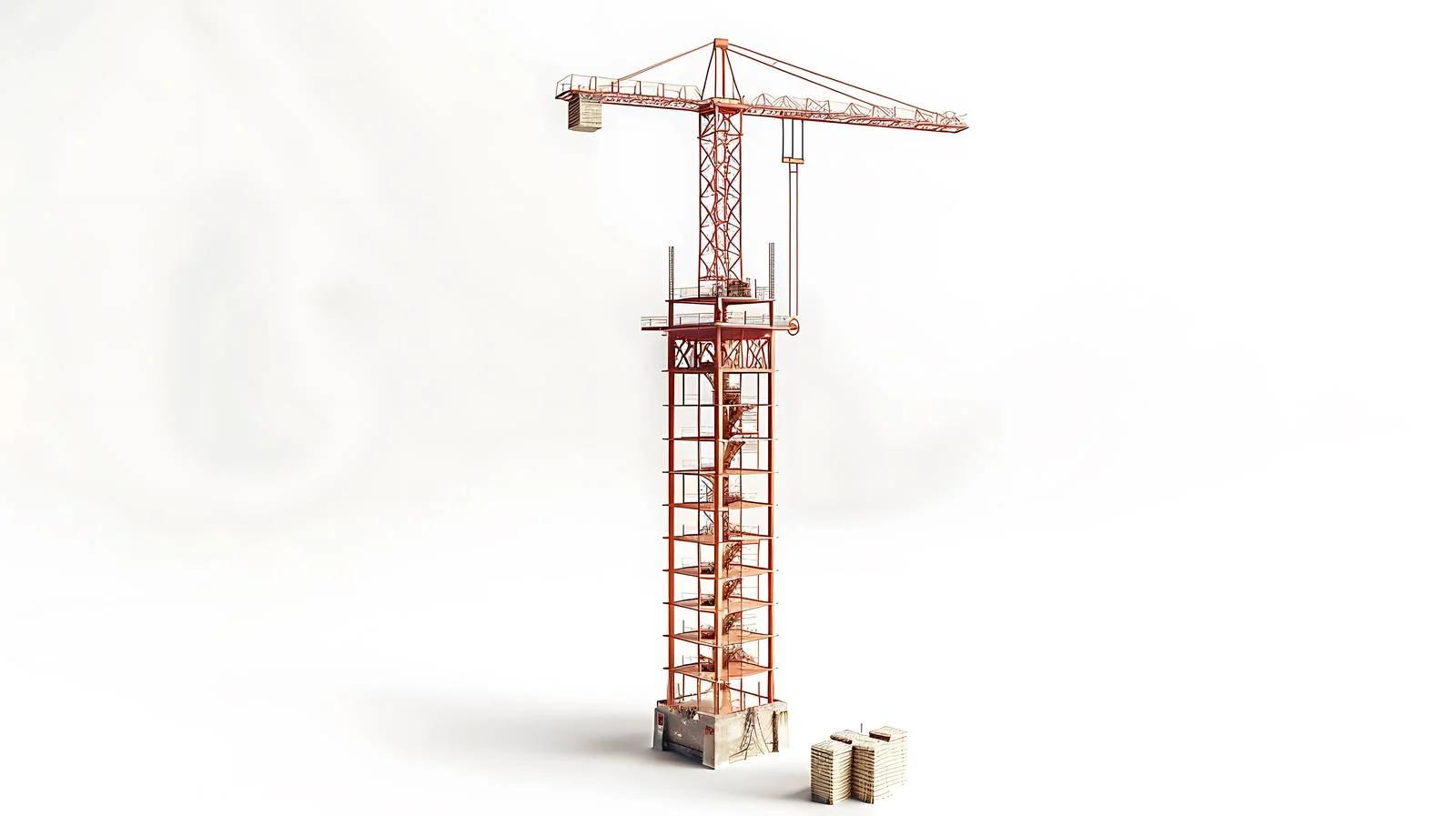 Tower Construction on White Background — free download from Dotvec