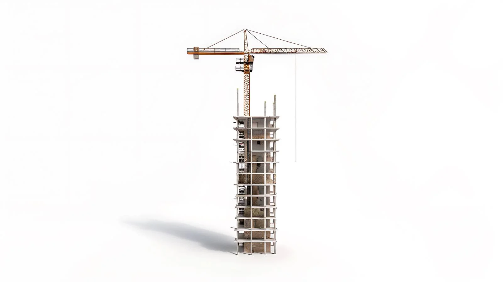 Tower Construction on White Background — free download from Dotvec